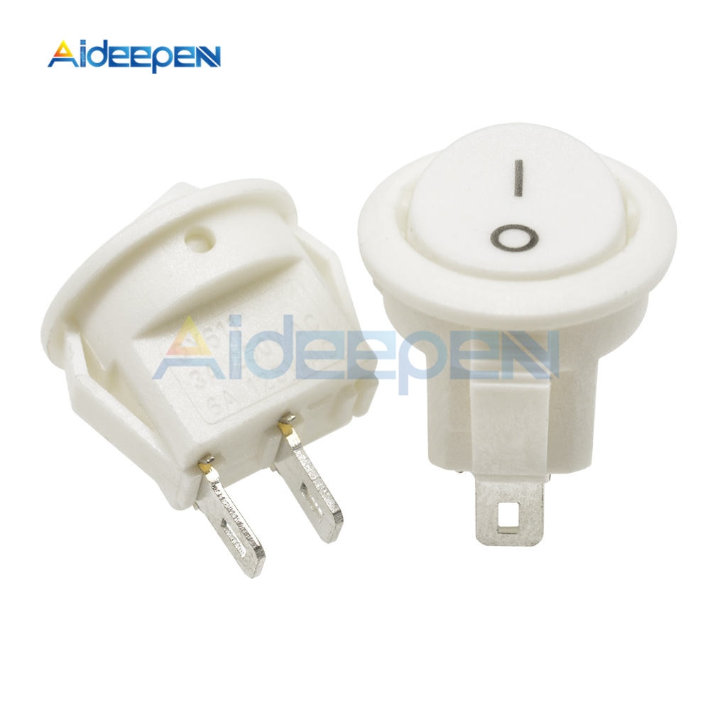 POWER Set 5 Công Tắc Tròn Kcd1 15mm 3 Pin 3a / 250v 6a / 125v Ac | BigBuy360 - bigbuy360.vn