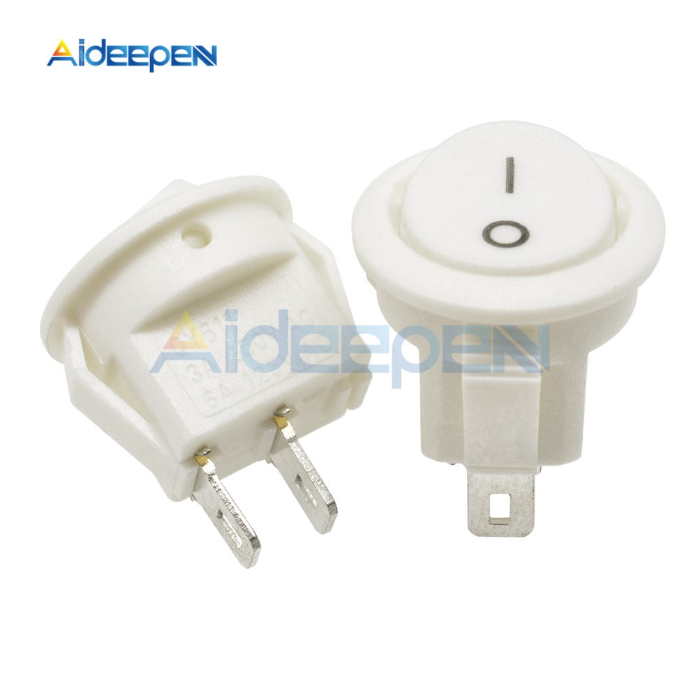 POWER Set 5 Công Tắc Tròn Kcd1 15mm 3 Pin 3a / 250v 6a / 125v Ac