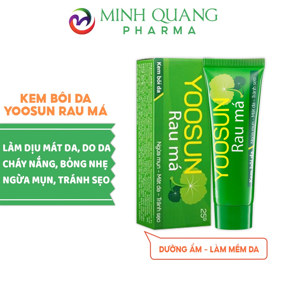 Kem YOOSUN RAU MÁ dịu mát da do cháy nắng, bỏng nhẹ tuýp 25g