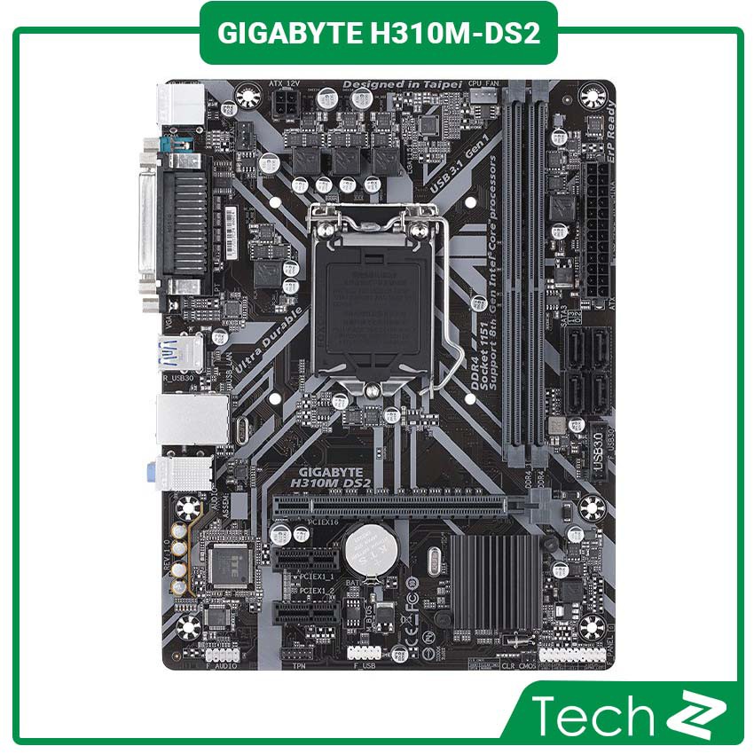 Mainboard GIGABYTE H310M DS2 (Intel H310, Socket 1151, m-ATX, 2 khe RAM DDR4)