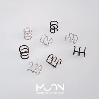 Bông tai nam 3 càng kẹp vành tai (không cần bấm lỗ tai)