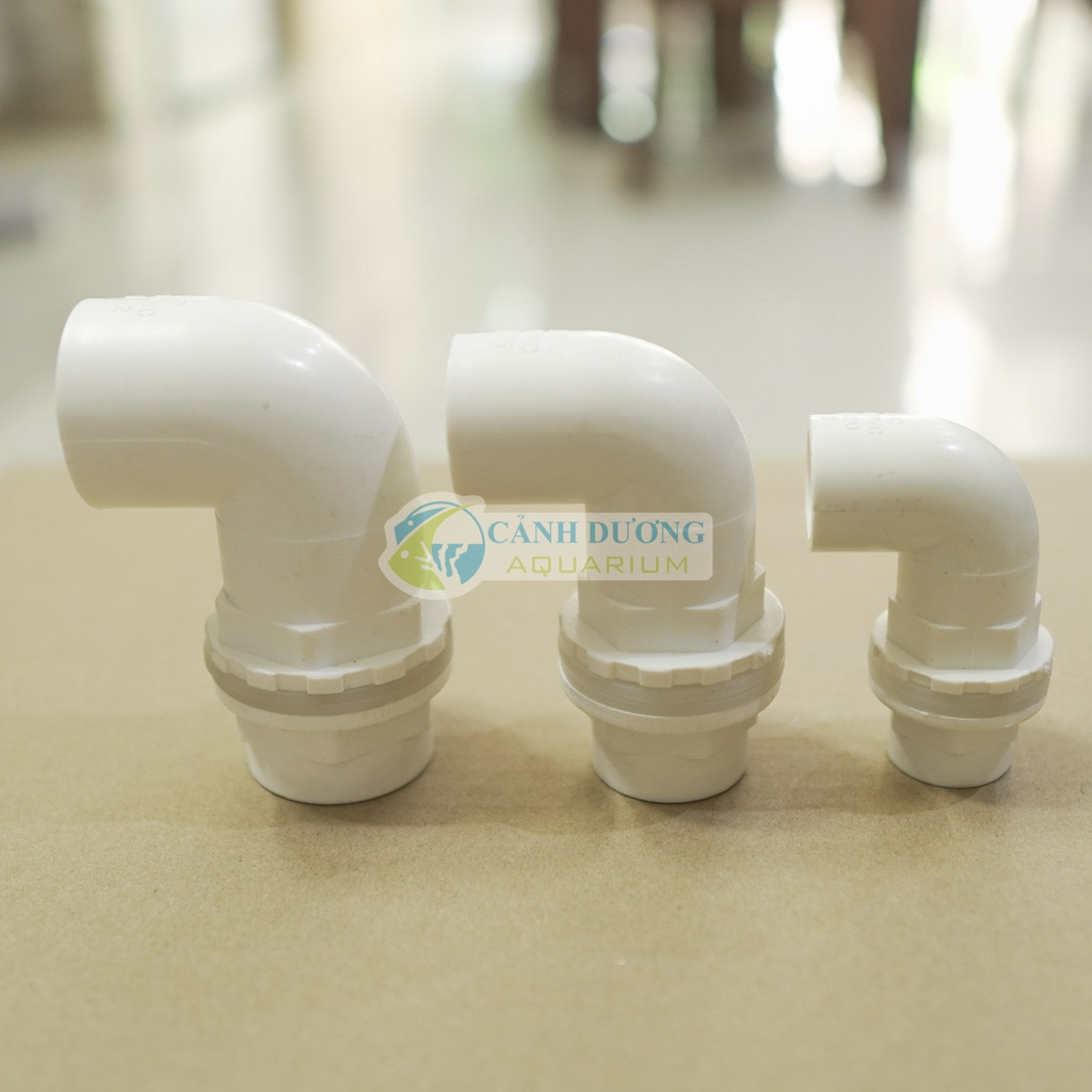 Nối răng trong góc 90 độ, răng ngoài U-PVC Phi 32-25-20 chuyên dùng cho hồ cá