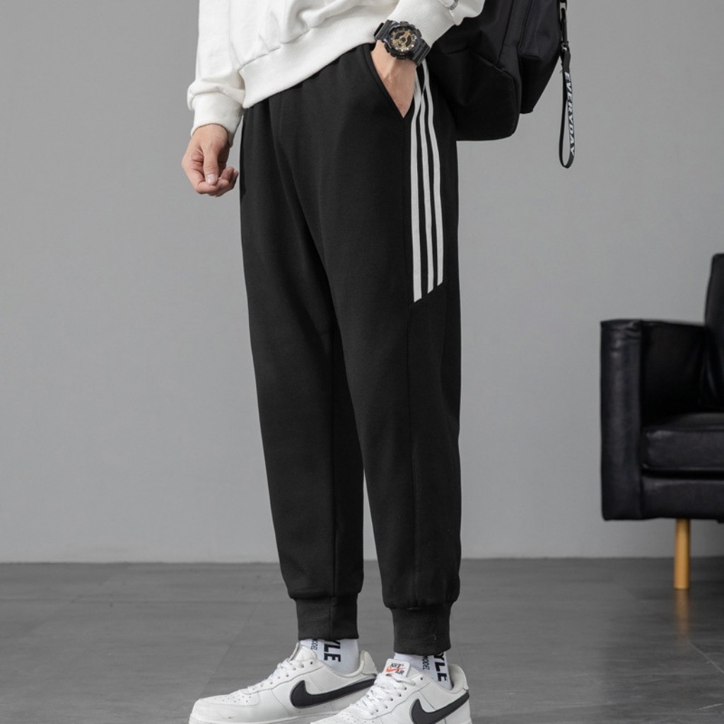 Quần thể thao nam 3 sọc trắng Trẻ Trung thoải mái vận động | BigBuy360 - bigbuy360.vn