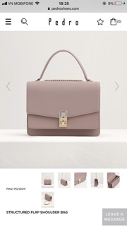 STRUCTURED FLAP SHOULDER BAG pedro