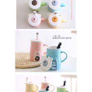 Cốc uống trà hình gấu cực kute