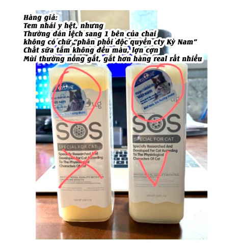 [CHÍNH HÃNG] SỮA TẮM SOS CHO THÚ CƯNG 530ML