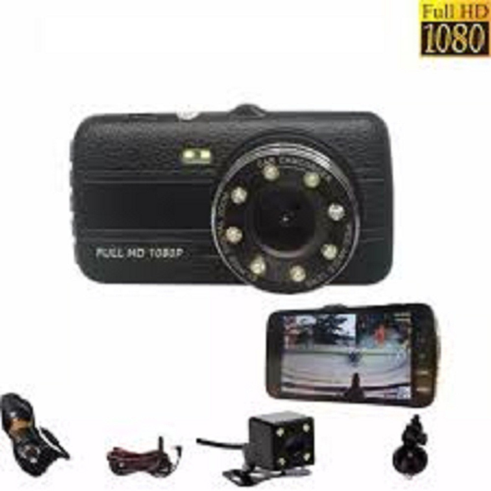 Camera Hành Trình Ô tô trước sau full HD tích hợp 8 Đèn LED, Chữ tiếng Việt đẹp, Bh 12 tháng