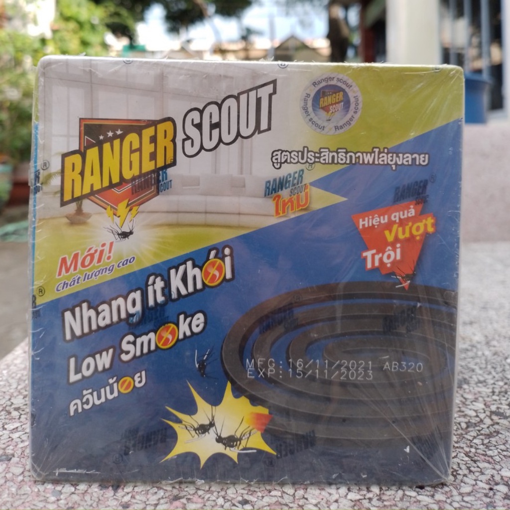Combo 5 hộp 10 Khoanh/Hôp Nhang muỗi Ranger Low Smoke Thái Lan (không đọc hại)
