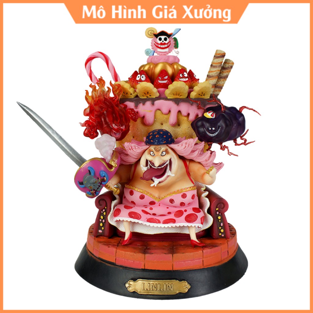 Mô hình One Piece Big Mom 1 trong tứ hoàng cao 24cm + phụ kiện đi kèm , figure one piece , mô hình giá xưởng