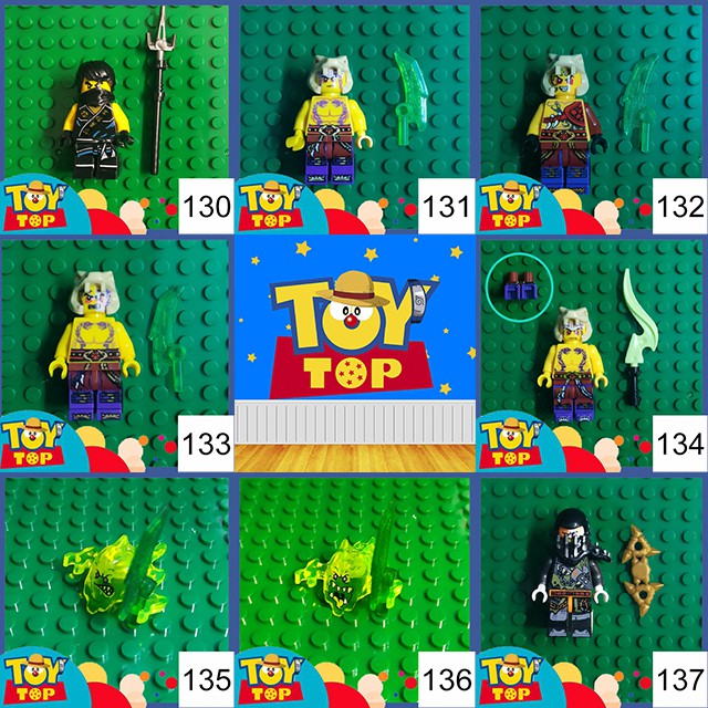 [Một con] Đồ chơi lắp ghép Ninja : Minifigure Ninjago season 10 nhân vật Kai Lloyd Zane Jay Cold mã Lele A090 A097