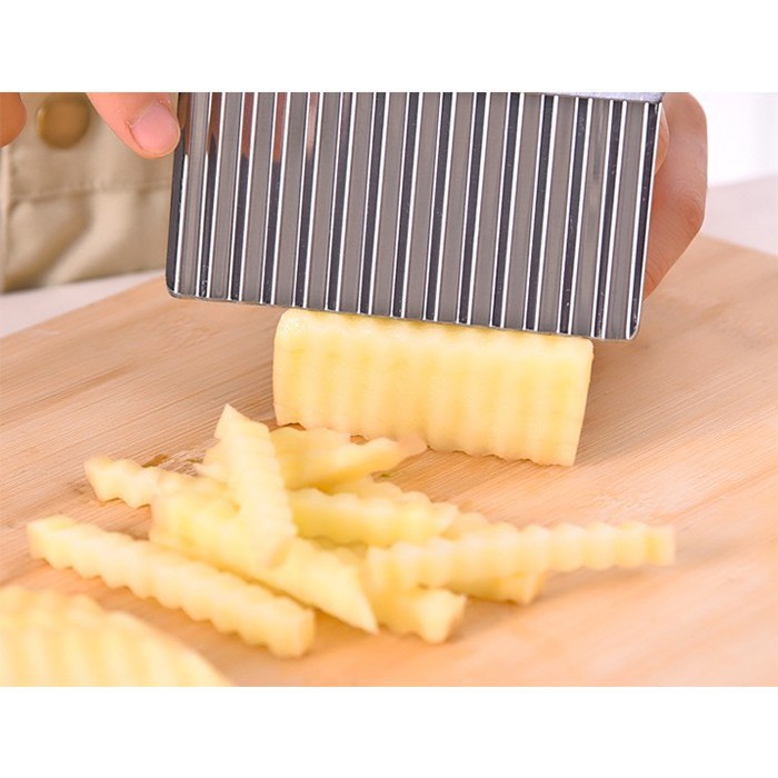Dao Cầm Tay Răng Cưa Gọt Khoai Tây Dưa Leo Thái Cắt Củ Quả Tạo Kiểu Sóng