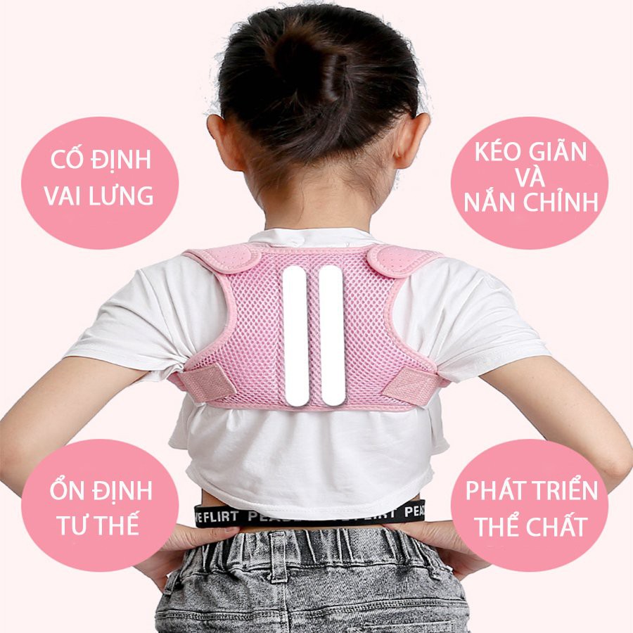Đai chống gù lưng trẻ em POSTURE CORRECTOR thoáng mát, Định hình cơ thể