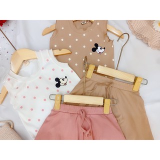 Set Mickey chấm bi cực xinh cho bé