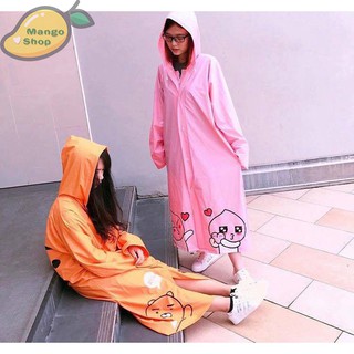 Áo mưa Kakao Talk ( Áo mưa hoạt hình cute Ryan Apeach Kakao Friend loại 1 )