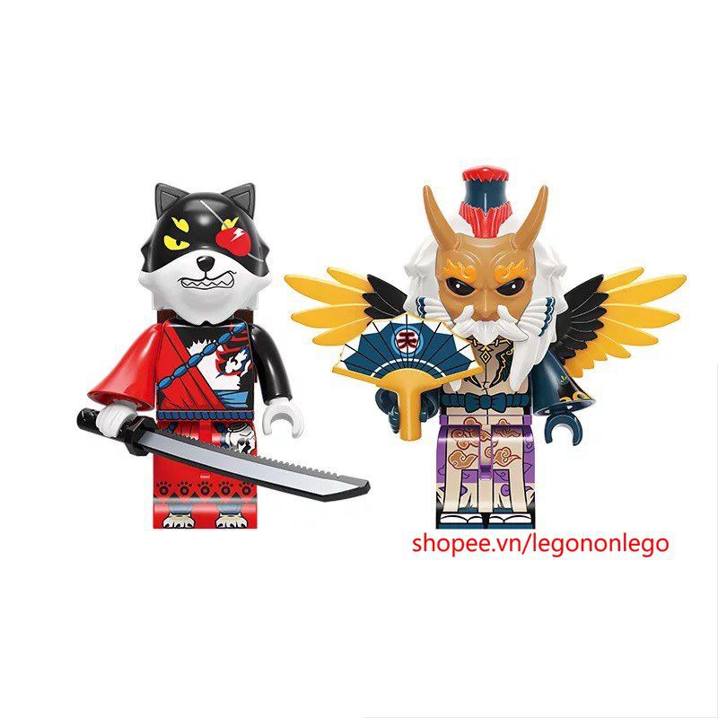 Lắp ráp nhân vật Ngẫu nhiên mô hình nhân vật game âm dương sư lego Onmyoji chất lượng Keeppley