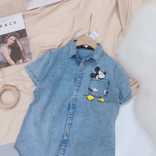 Áo bò cộc tay nữ thêu