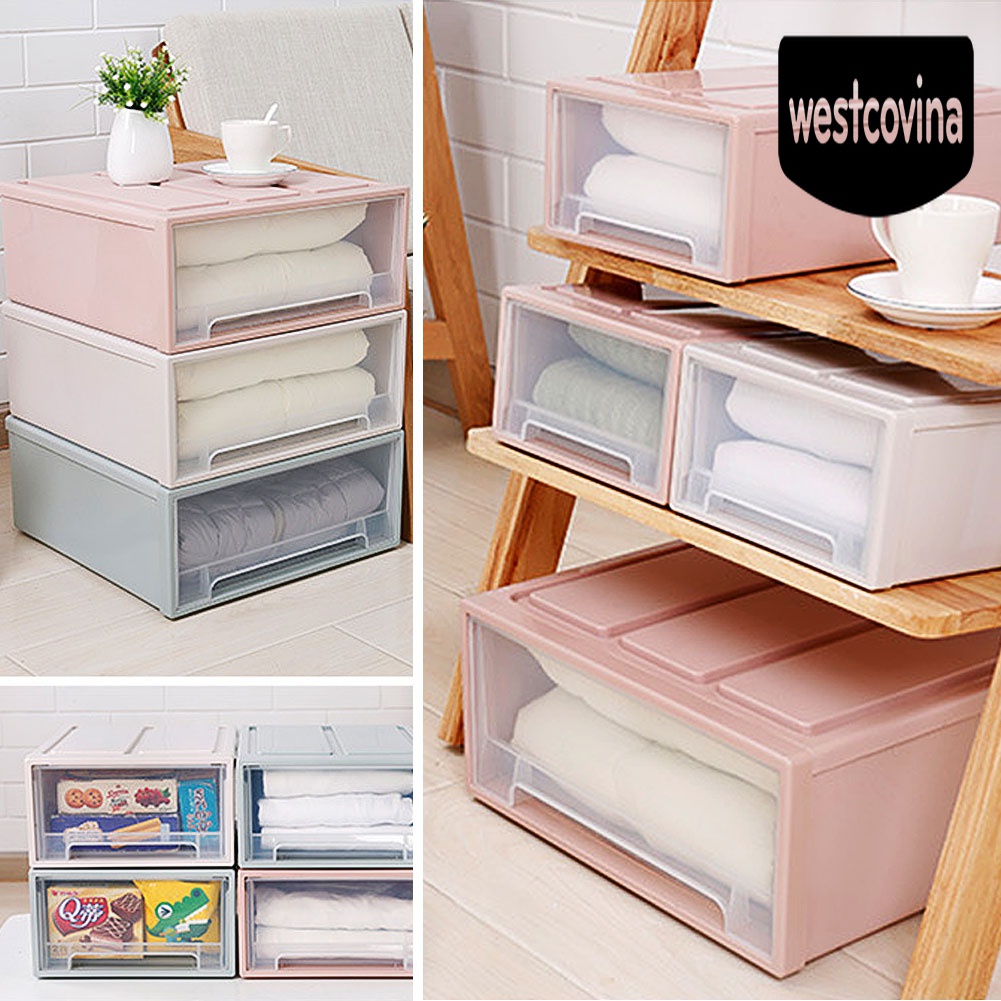 [Hot]☀ Hộp Đựng Đồ Bằng Nhựa Trong Suốt Có Thể Xếp Chồng Lên Nhau