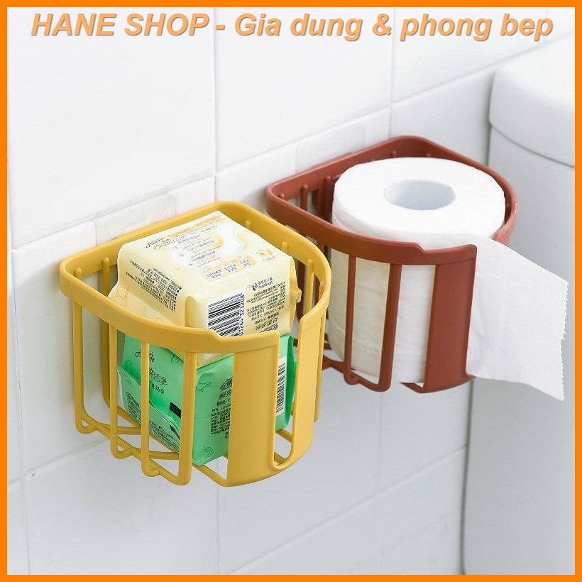 Giỏ Đựng Giấy Vệ Sinh - Giỏ Treo Tường Đựng Khăn Giấy Phòng Tắm Phòng Bếp