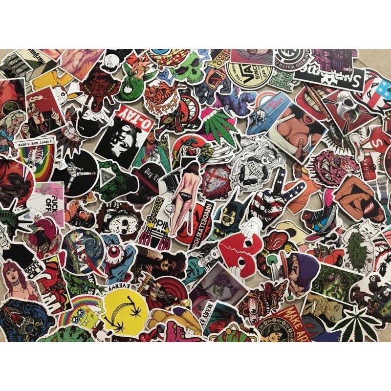 Set Sticker ngẫu nhiên dán trang trí cao cấp chống thấm nước