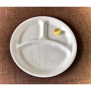 [Hàng hiếm tem vàng] Dòng Corelle thượng hạng - Đĩa chia thức ăn và cơm - hàng thủy tinh 3 lớp - 26cm