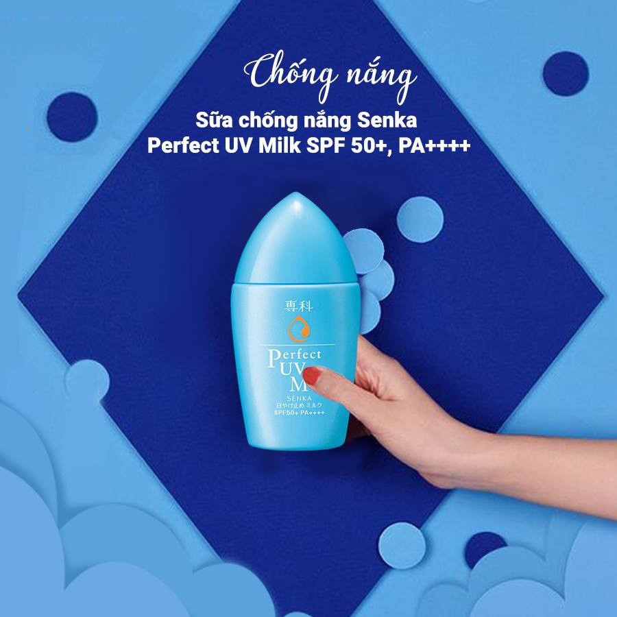 Sữa Chống Nắng Senka Perfect UV Milk SPF 50+, PA++++ 40ml