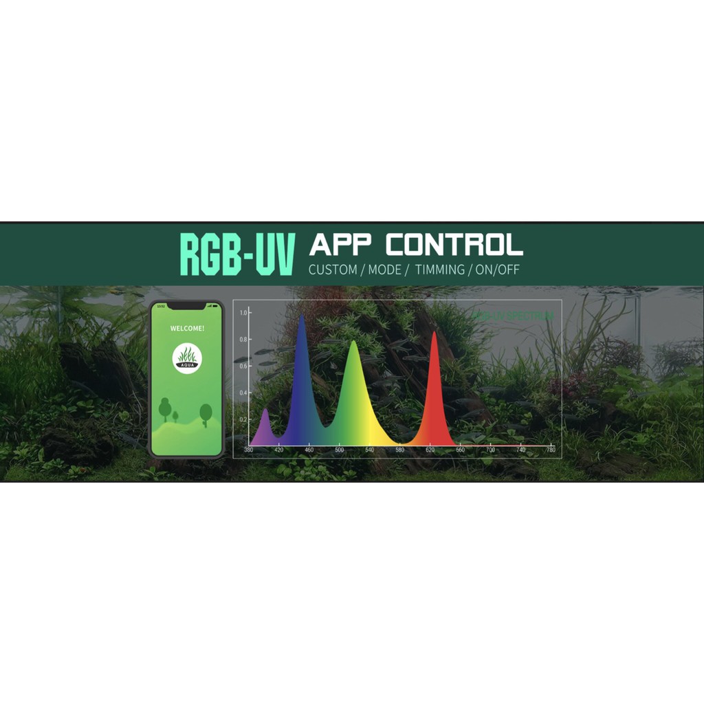 ĐÈN WEEK ARK A430 PRO / ĐÈN CAO CẤP CÓ UV DIỆT KHUẨN CHUYÊN CHƠI CÂY LÁ ĐỎ CHO HỒ THUỶ SINH