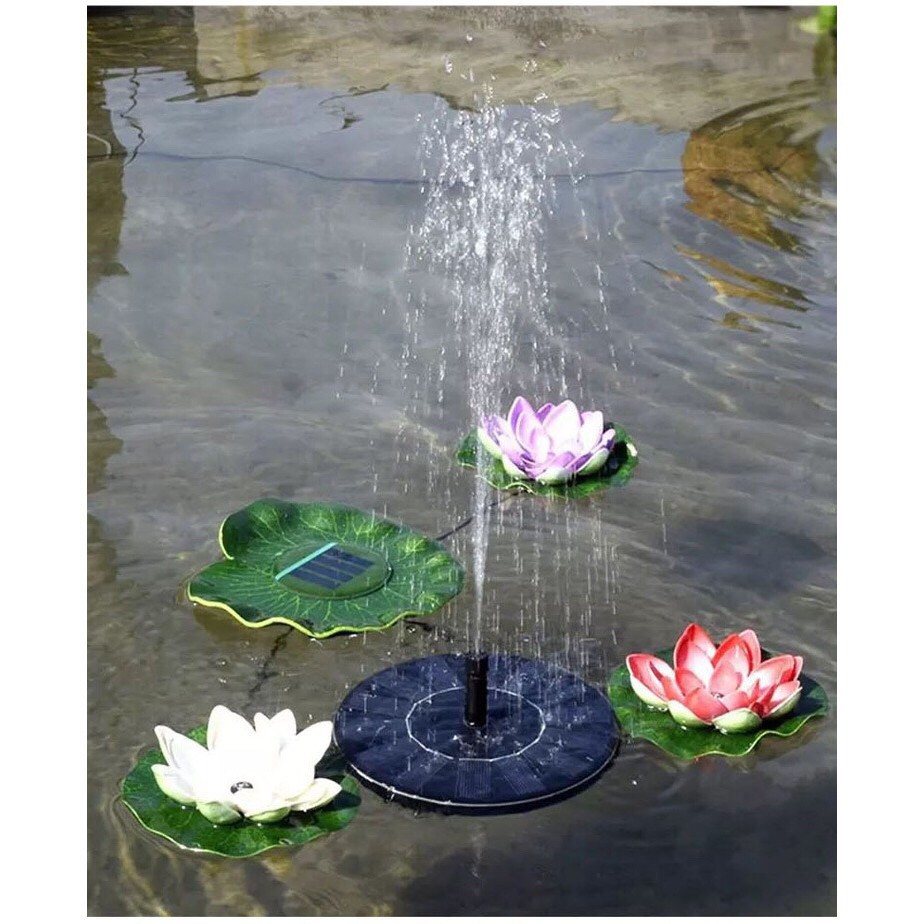 VÒI PHUN NƯỚC DÙNG NĂNG LƯỢNG MẶT TRỜI 1W CAO 40CM