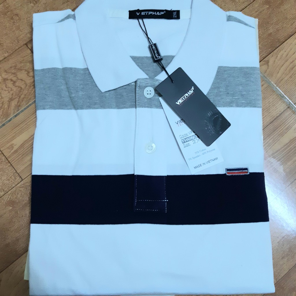 Áo thun nam sọc ngang trẻ trung Việt Pháp