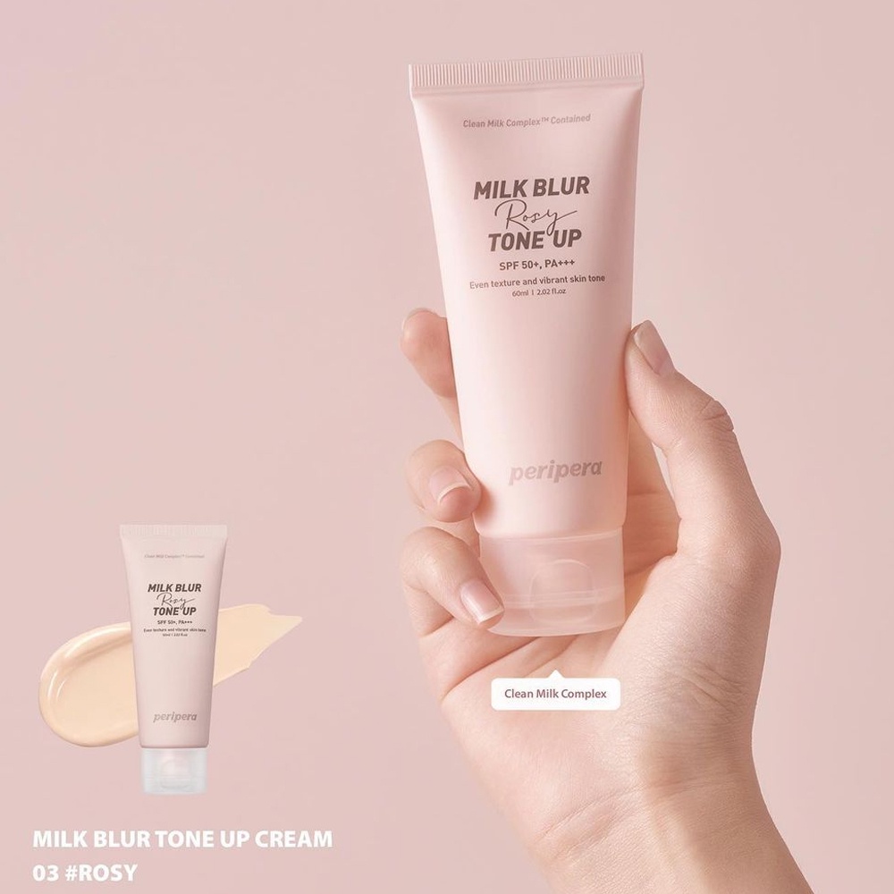 Kem Lót Nâng Tông Da Peripera Milk Blur Rosy Tone Up Cream 60Ml