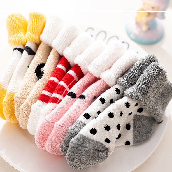 5 đôi baby & girl cotton cartoon socks sơ sinh trẻ sơ sinh trẻ mới biết đi vớ sàn mềm