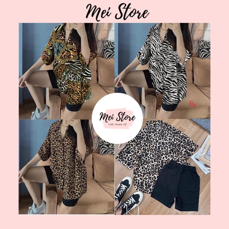 Set Đồ Bộ Nữ Cá Tính Áo Sơ Mi Quần Legging Ngố Shena SP000146 | BigBuy360 - bigbuy360.vn