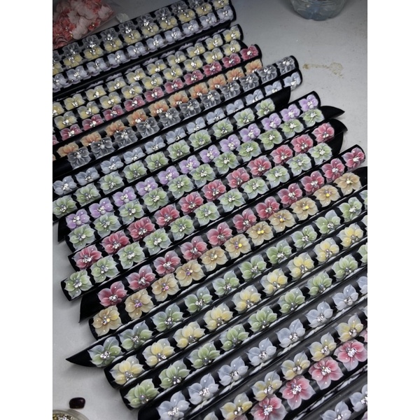 Hoa bột nail chân gắn móng giá rẻ