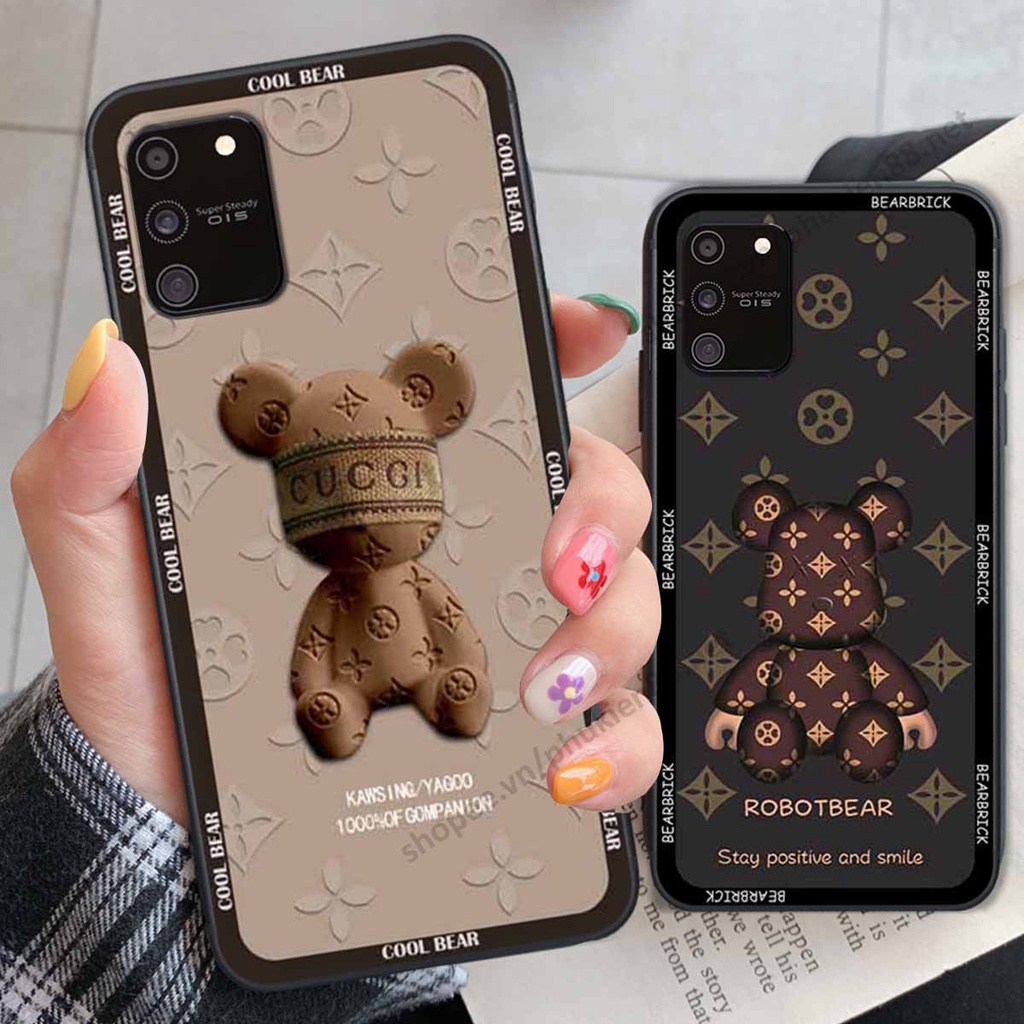 Ốp Samsung S10 Lite bear, k@ws thương hiệu phong cách ốp lưng thời trang cao cấp