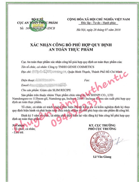 10gói Giảm cân Slim Recipe Genie Hàn Quốc.date 2022 | WebRaoVat - webraovat.net.vn