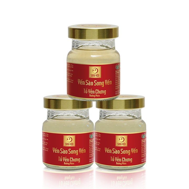 Tổ Yến Chưng Đường Phèn Song Yến 15% - (Lốc 5 lọ x 70ml)