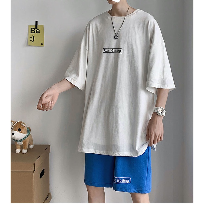 Bộ quần áo nam Familylove - Set quần áo nam chữ Ryvan Gosling đơn giản chất liệu cotton 100% cao cấp co giãn cực tốt
