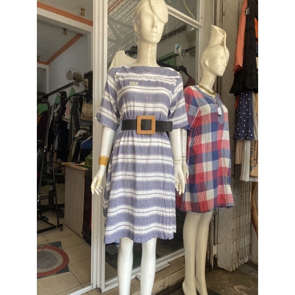 Đầm sơmi nhật dáng A chất xô cực đẹp