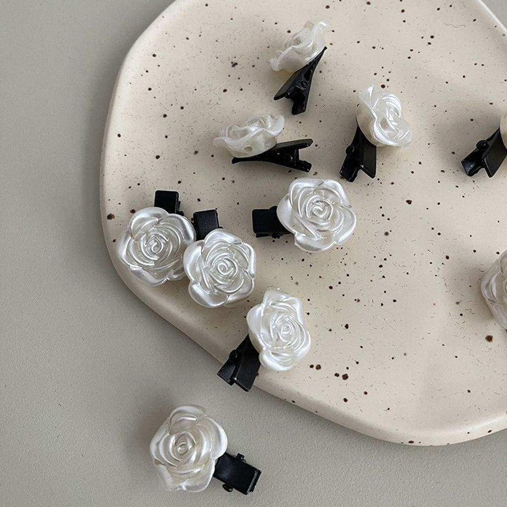 Kẹp Tóc Hình Hoa Trà Nhiều Màu Dễ Thương Chống Trượt Phong Cách Hàn Quốc Cho Nữ