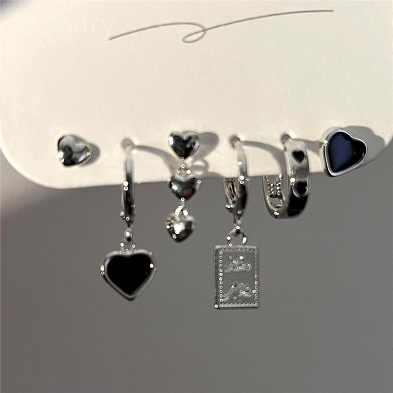 Set Khuyên Tai Thời Trang Mới Cho Nữ Bộ Khuyên Tai Hình Tròn Phong Cách Cổ Điển Thời Trang Cho Nữ