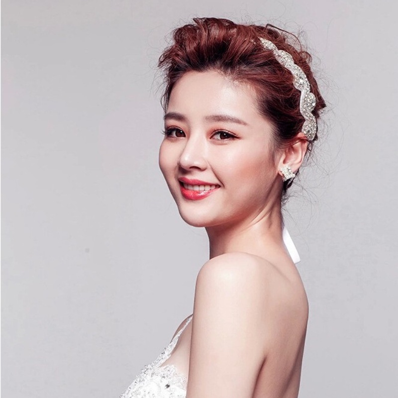 Băng Đô Cài Tóc Đính Đá Thời Trang Cho Nữ