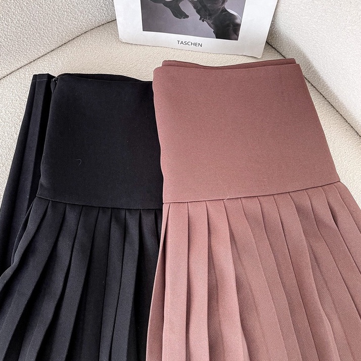 Váy xếp ly dài bản to , Peace House Clothing