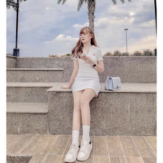 ĐẦM POLO THÊU CHERRY
