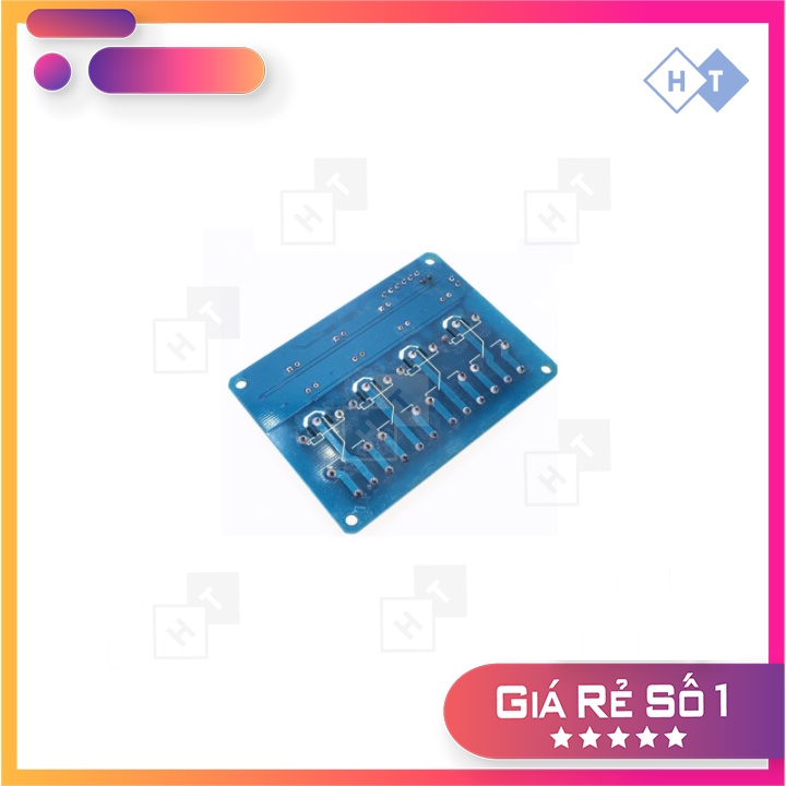 Module relay 5v 4 kênh đóng cắt mạch điện 220v 10A có cách ly quang | Rơ le 4 kênh dành cho Arduino