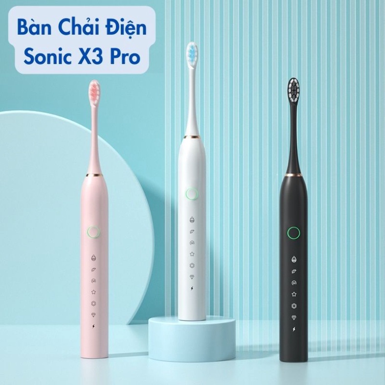 Bàn chải đánh răng điện tự động 5 chế độ bản cao cấp chải chăm sóc răng miệng sạch sẽ công nghệ châu âu