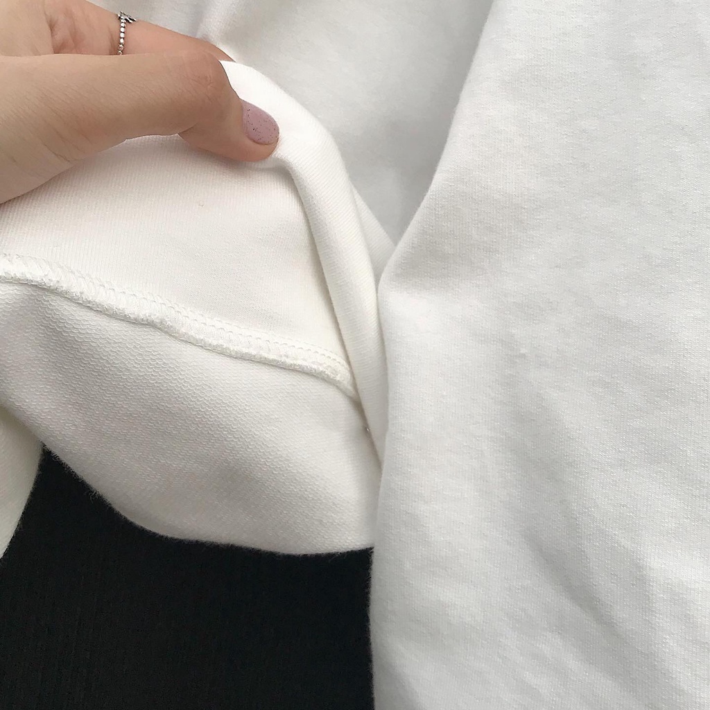 Áo sweater da cá form rộng tay bo họa tiết chữ - 1861 IAMC.Closet | BigBuy360 - bigbuy360.vn