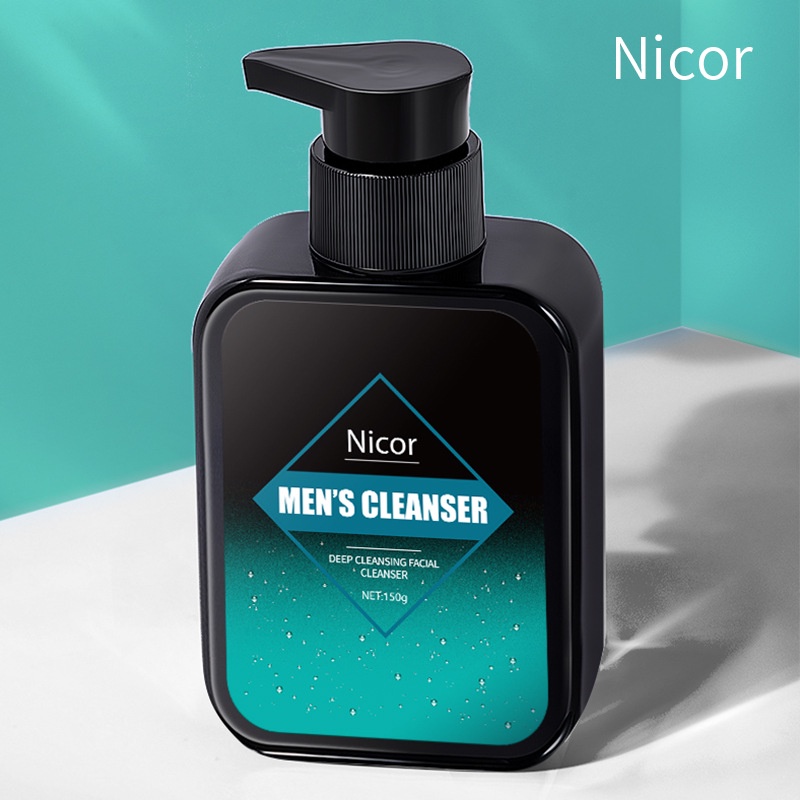 Sữa rửa mặt Nam trắng da sạch mụn NICOR 150g kiểm soát dầu và làm sạch sâu A259