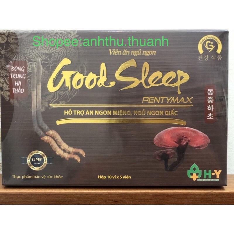 viên ăn ngủ ngon good sleep pentymax đông trùng hạ thảo bổ sung vitamin, acid amin hỗ trợ ngủ ngon giấc, ăn ngon miệng