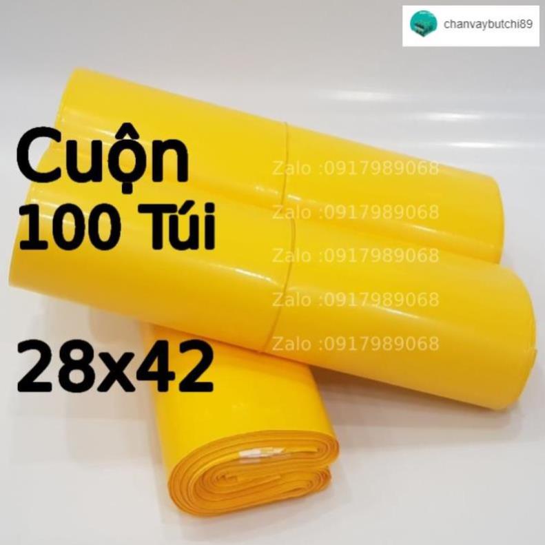 Túi Gói Hàng Túi Gói Hàng Niêm Phong Full Size Cuộn 100 Túi Có Keo Dán Bảo Mật -2T 98