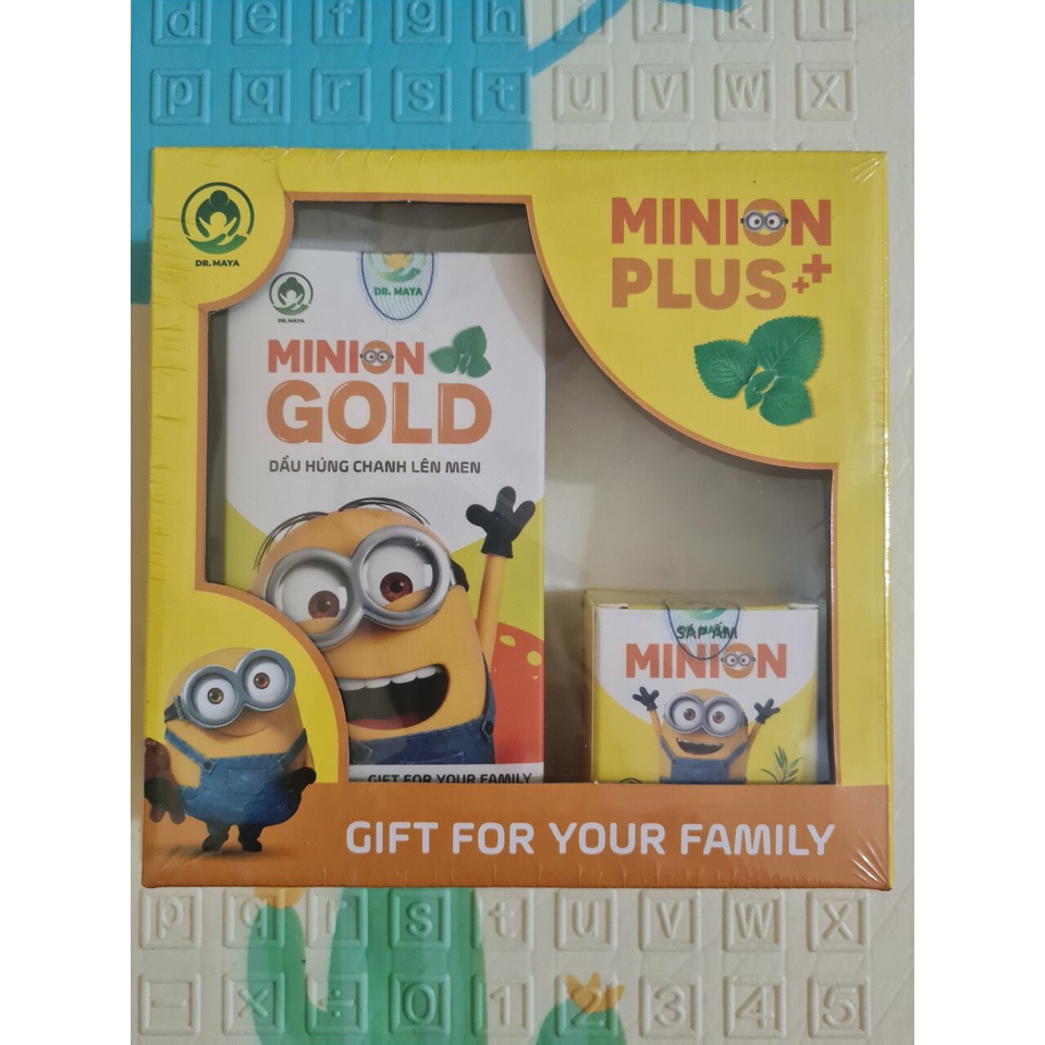 Combo dầu húng chanh minion plus (dầu húng chanh lên men minion gold kèm sáp giữ ấm)