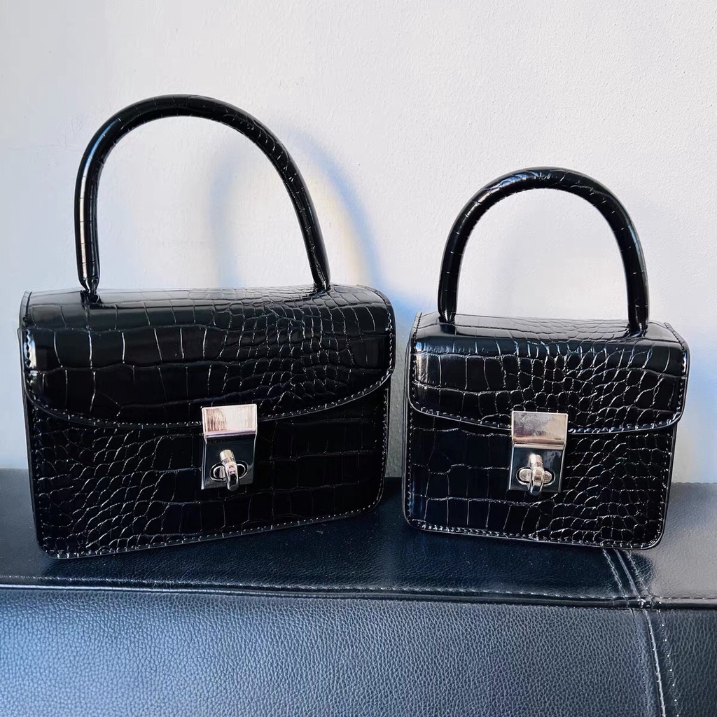 Túi xách 2 size 13cm, 18cm vân da rắn chuẩn hàng quảng châu loại 1